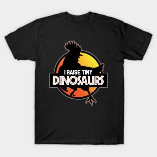 I Raise Tiny Dinosaurs Sunset T-Shirt